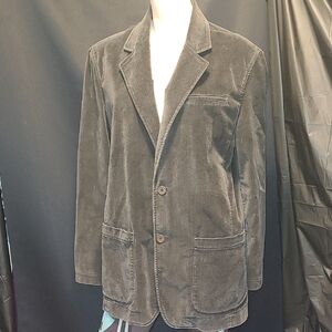 Vintage INDIGO PALMS CO. Men's Gray Blazer 100% COTTON TOMMY BAHAMA SIZE L